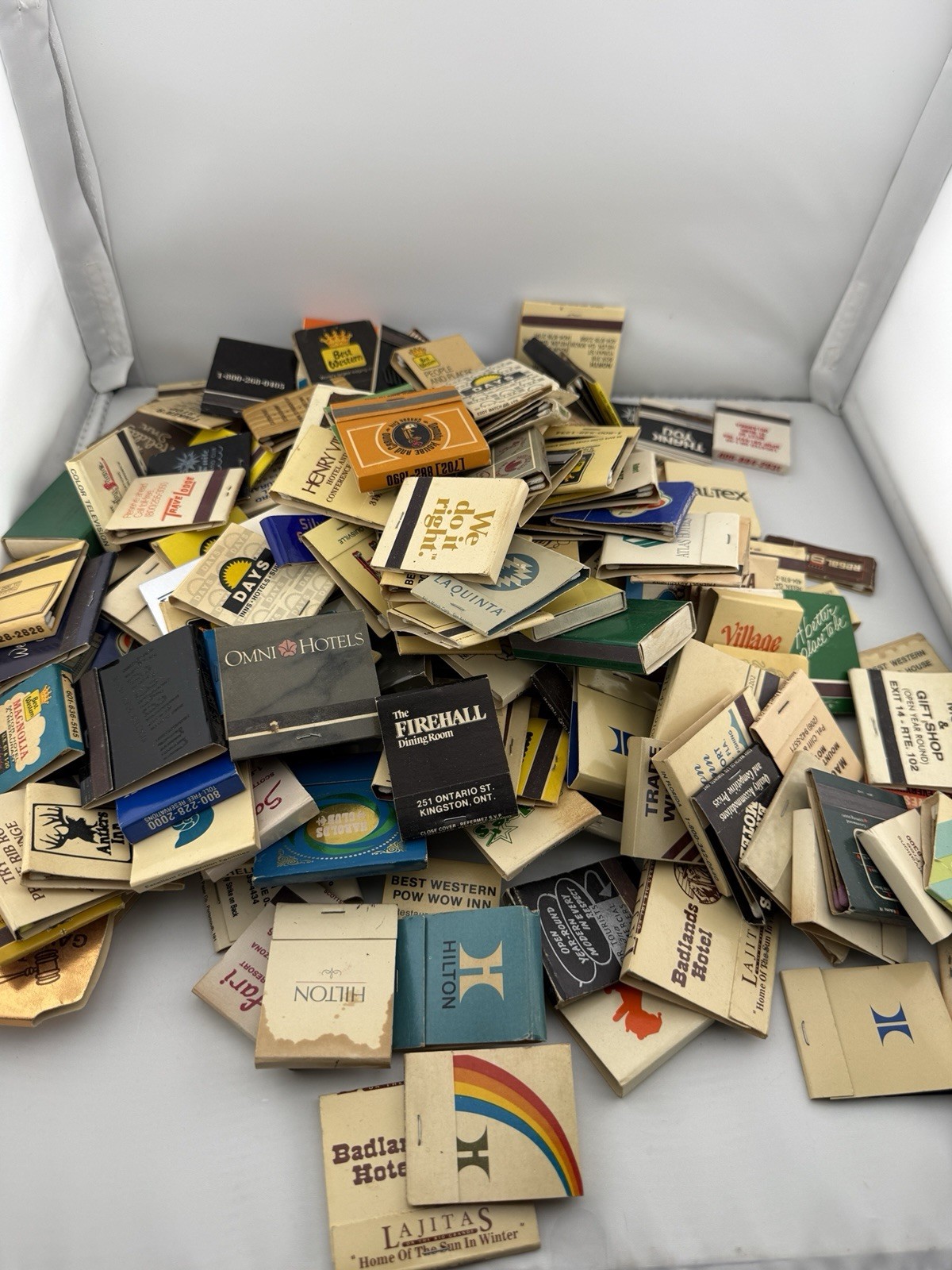 HUGE Vintage Matchbook Lot Collection Matchbooks Match Box 3+ lbs International