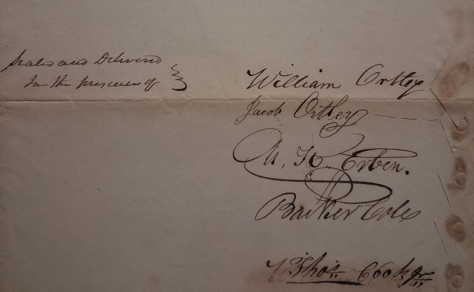 1880s-90s Ortley Beach Ocean County Toms River NJ William Ortley SIGNATURE