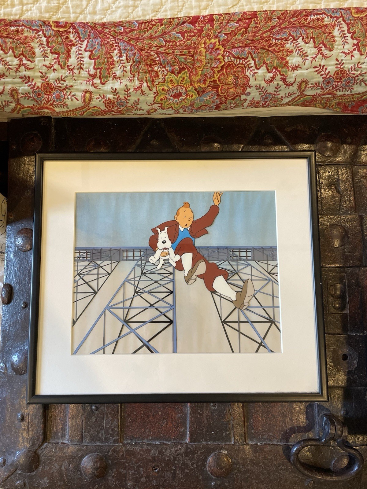 Hergé ‘Tintin’ Original Hand Painted Cartoon Animation Cel Prisoners of The Sun