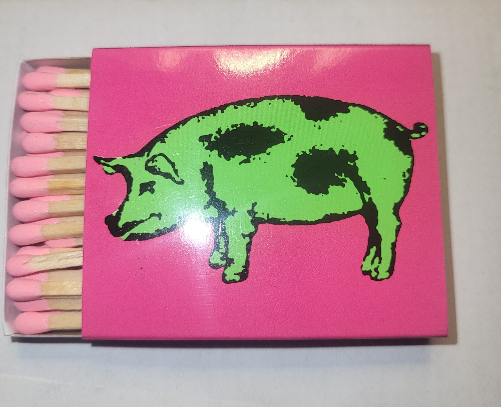 The Spotted Pig NYC Matchbook (1) (the more rare Pink w Green Pig design)