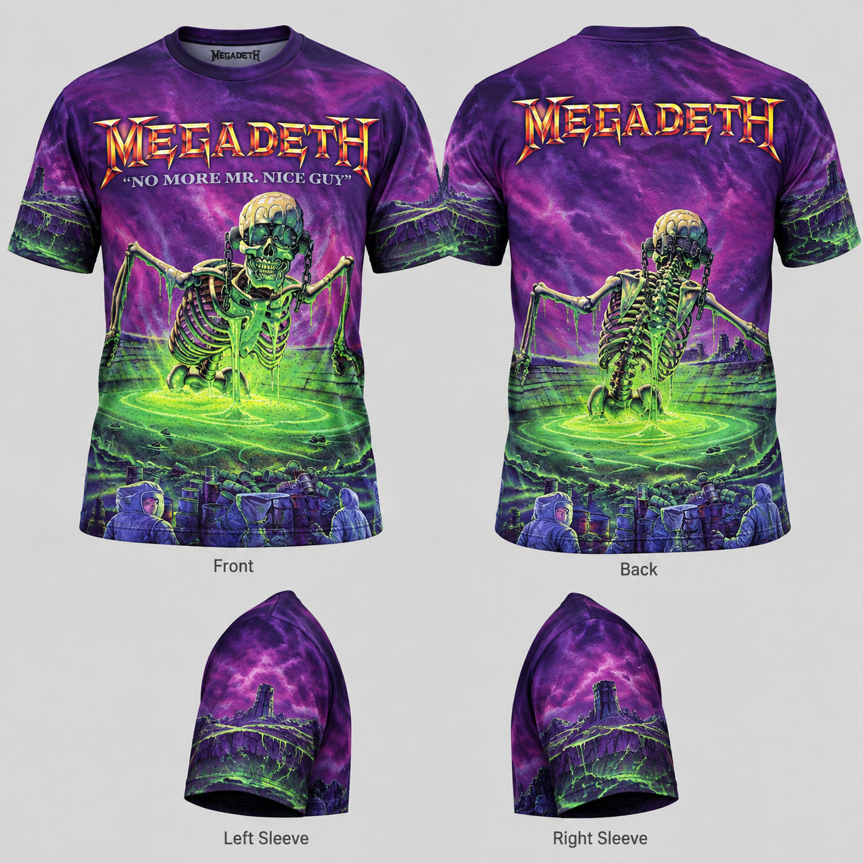 New Megadeth No More Mr. Nice Guy 3D AOP Shirt S-234XL unisex Gift Xmas