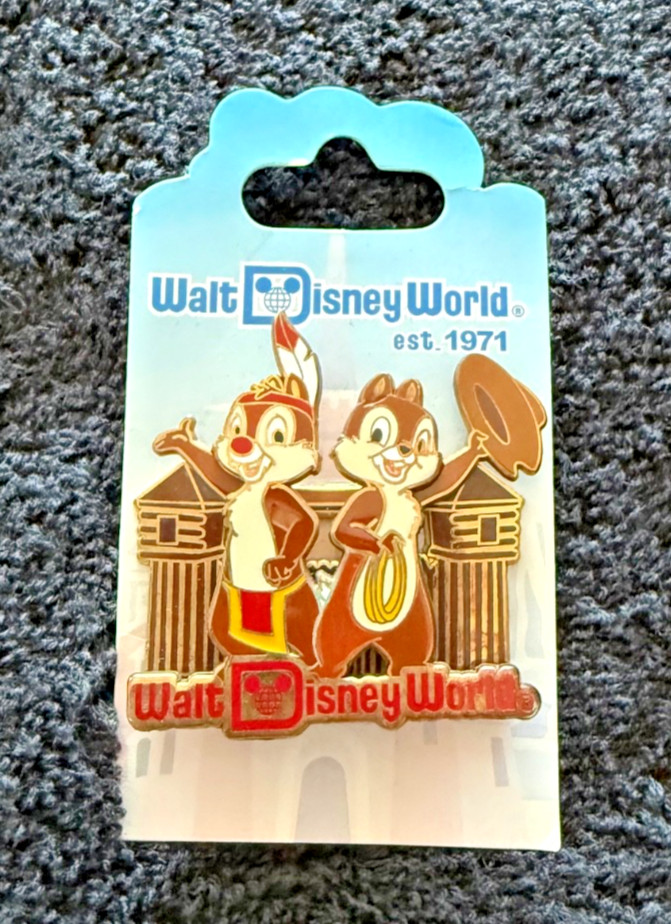 WDW Retro Walt Disney World Resort Collection Frontierland Chip n Dale Pin NOC
