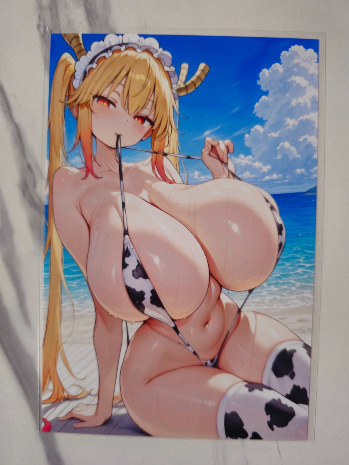 Anime Waifu Glossy Photo Art Print [6x4] - Tohru