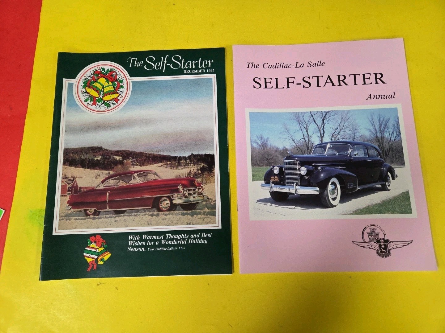 2  Issues of The SELF-STARTER Cadillac  Club Monthly Magazines