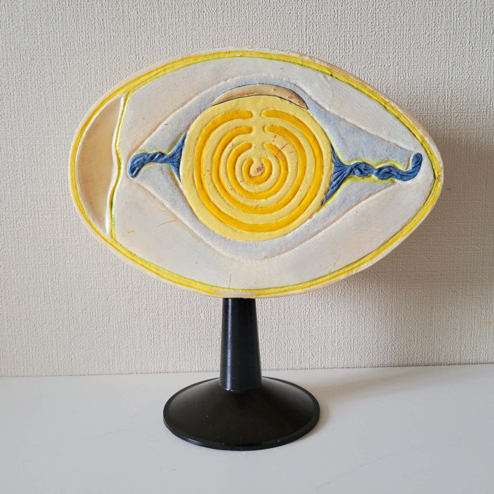 Vintage Egg model stand Biology Anatomical Medical Antique Teaching Aid Soviet