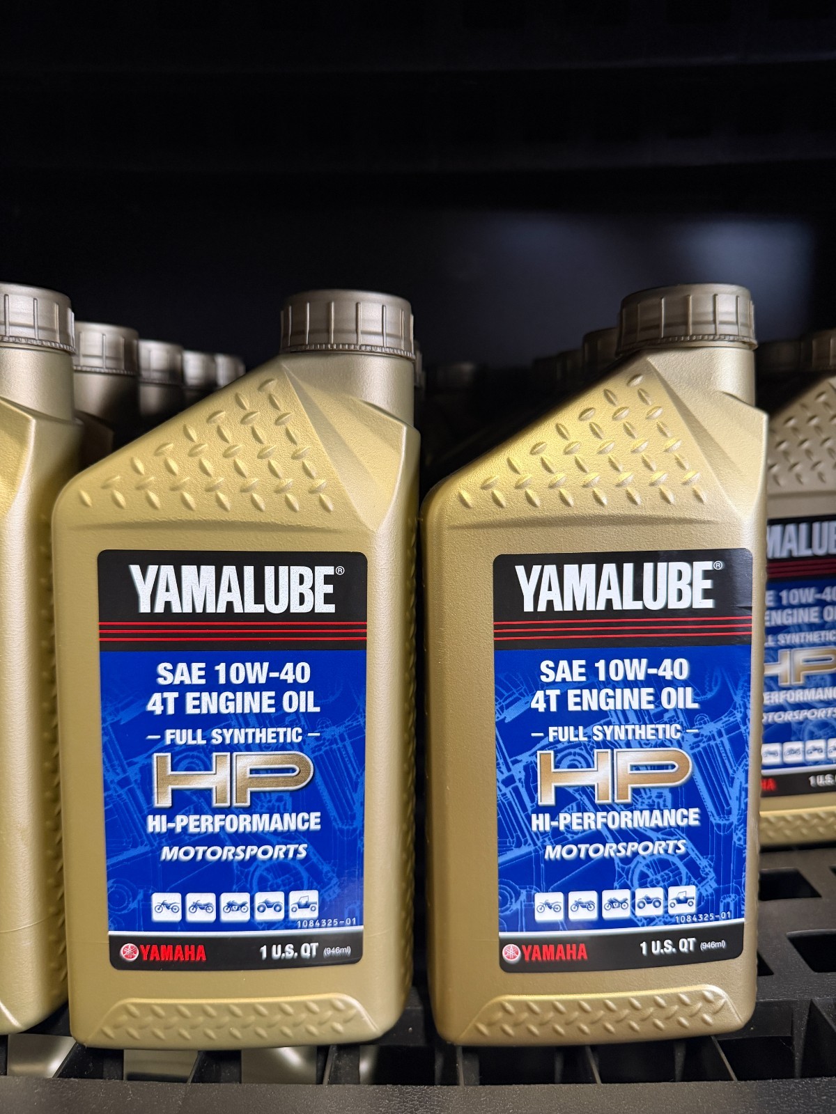 Yamalube HP Full Synthetic 10W-40 4T Engine Oil - 2 Pack (2 Quarts) | OEM Yamaha