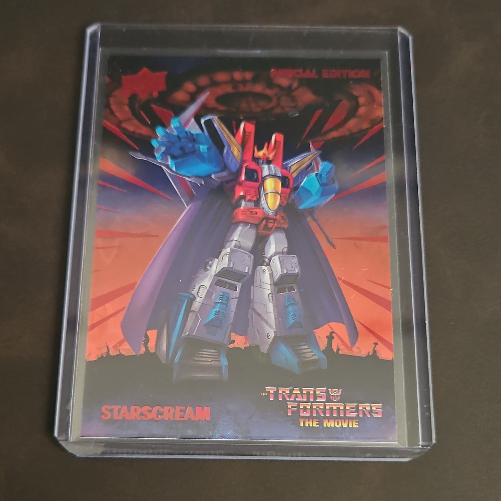 Transformers the Movie 40th Anniversary #9 Red Foil Starscream Upper Deck  /1986