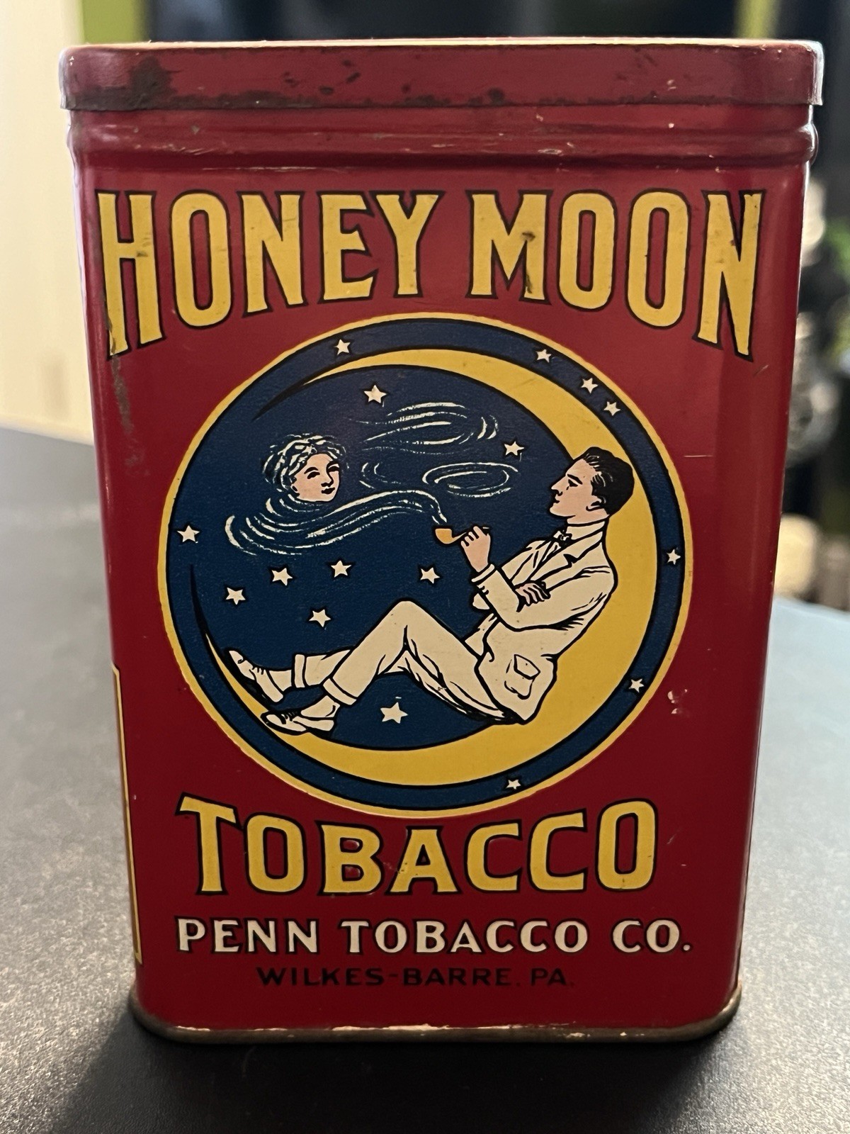Vintage Honey Moon Tobacco Pocket Tin