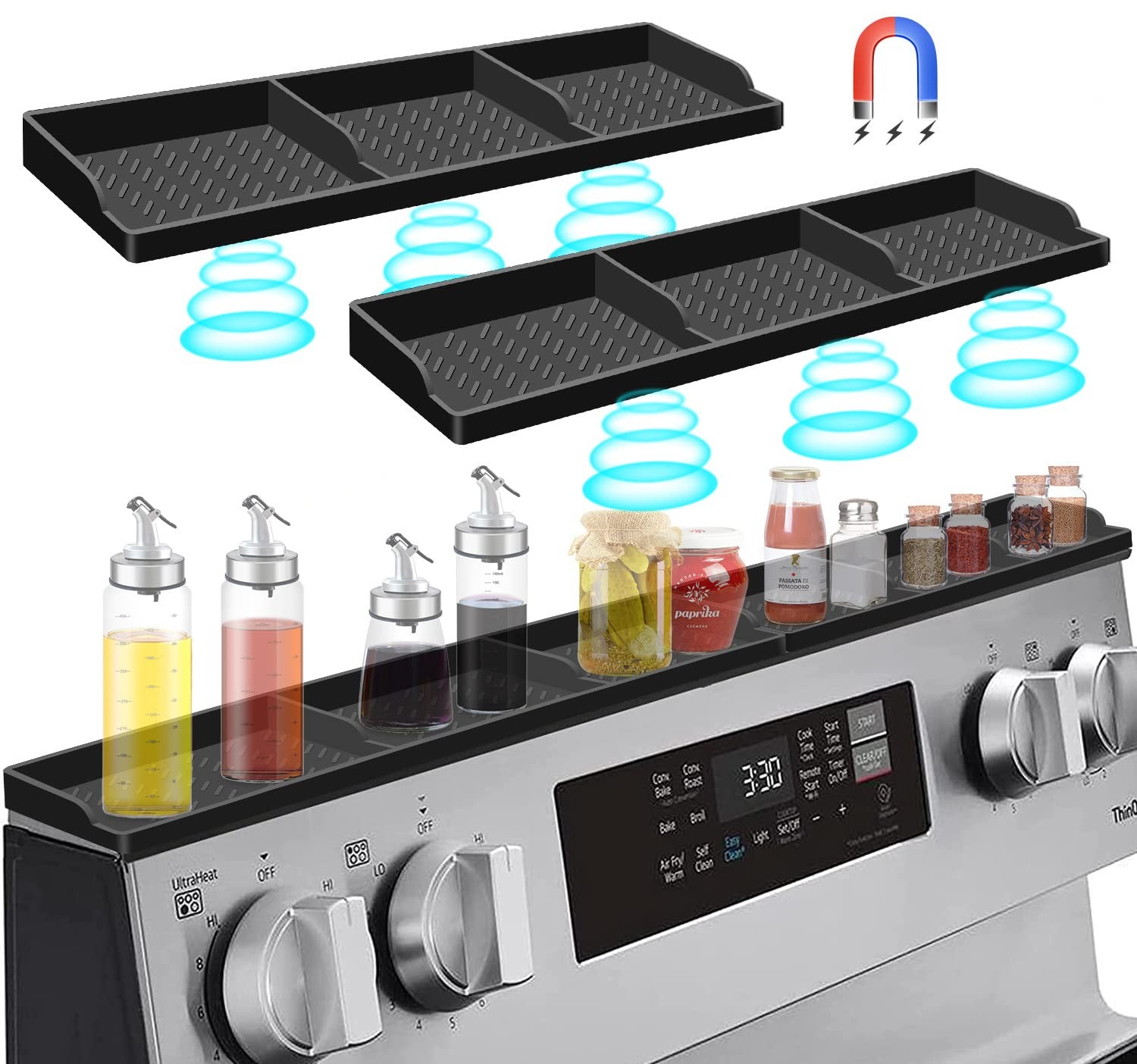 Hydream Stove Top for Silicone Shelf,30 Inch Magnetic 30 inches wide, Black Hydream Stove Top for Silicone Shelf,30 Inch Magnetic 30 inches wide, Black