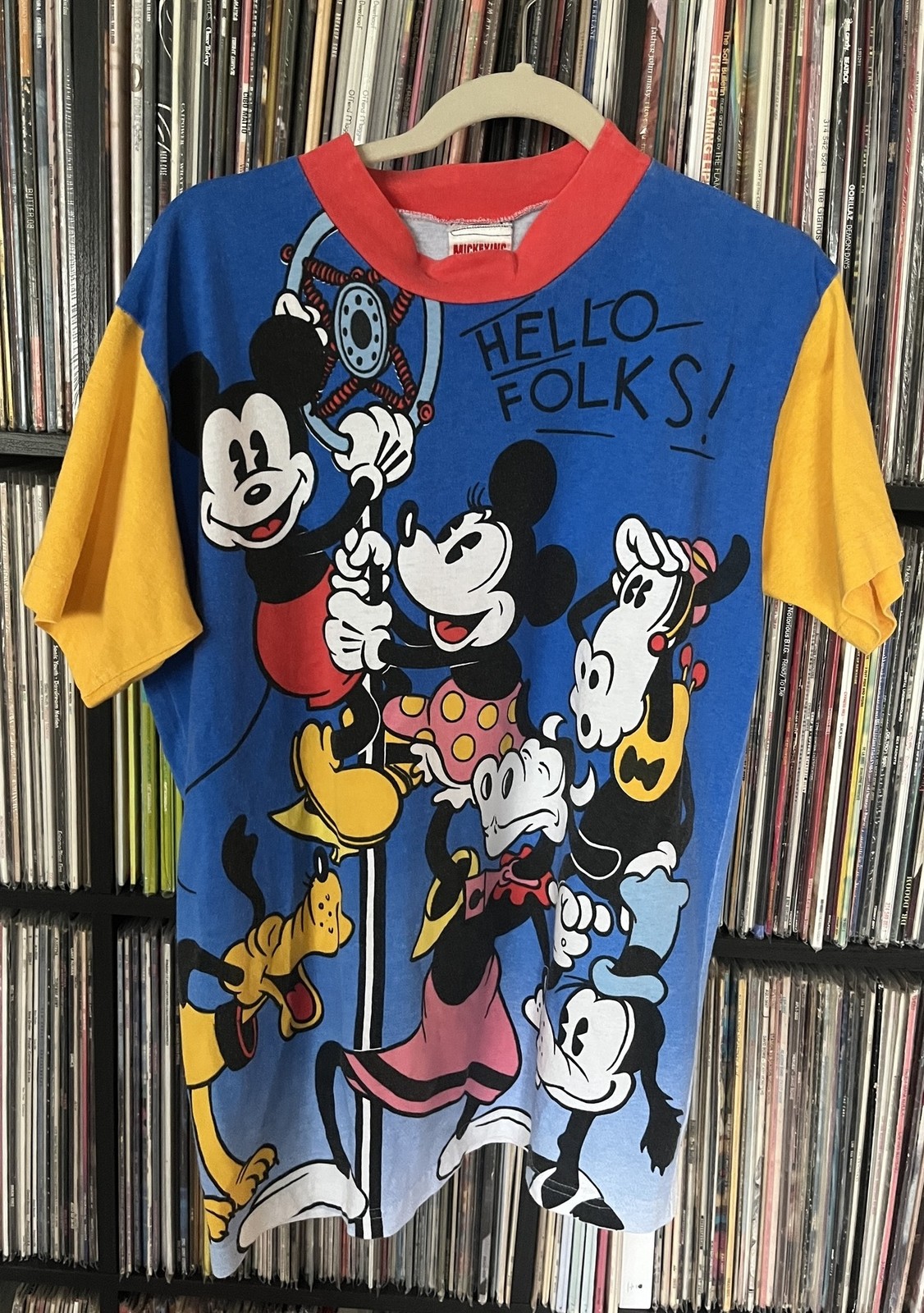 Vintage Walt Disney Resort Mickey Minney Inc Mouse AOP 90s T Shirt