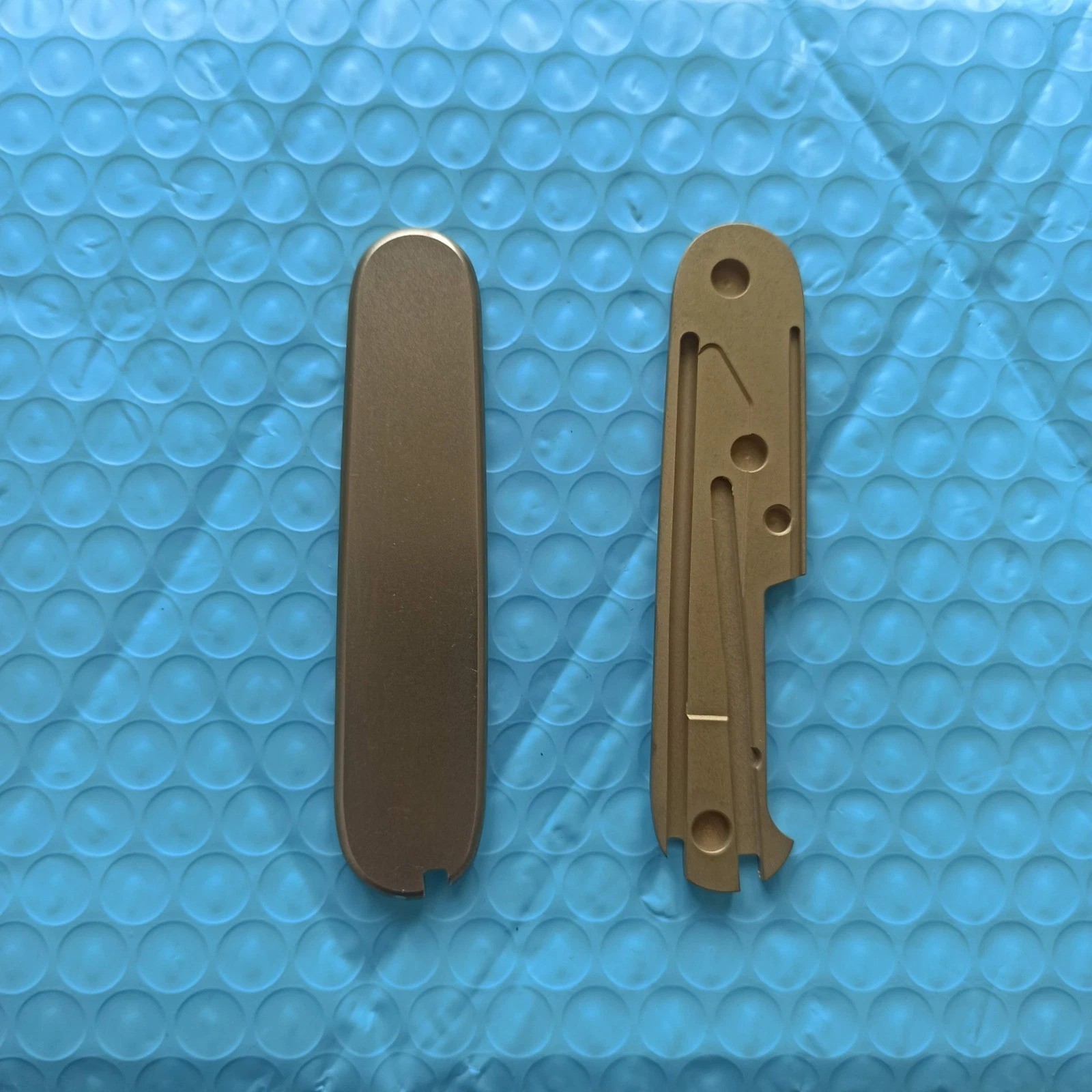 New 1 Pair Brass Handle Scales for 91 mm Victorinox Swiss Army