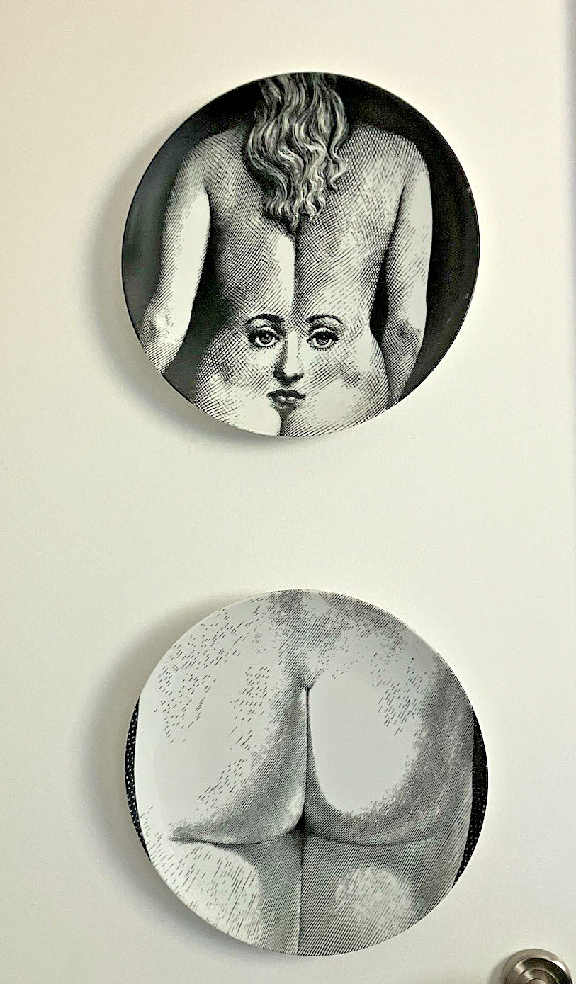 Eleven Fornasetti Nudes Plates