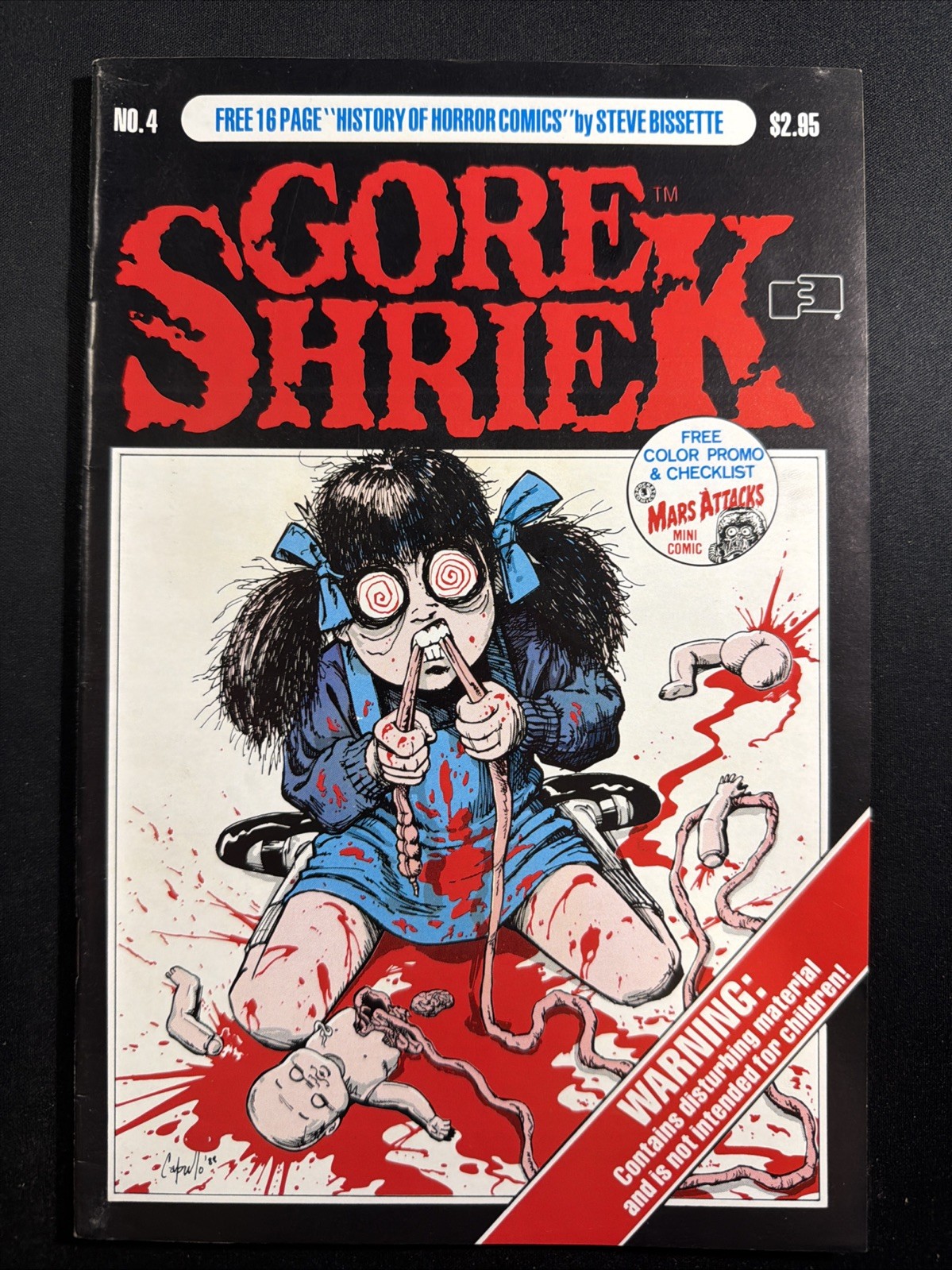 Gore Shriek #4 1988 Greg Capullo Fantaco 1st Print Fine *A2