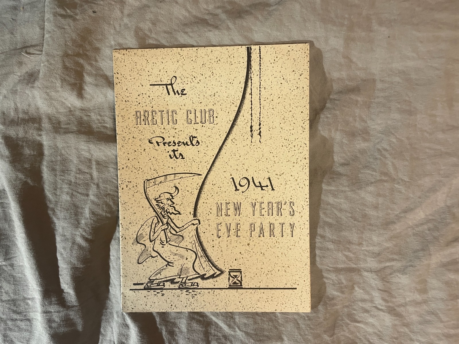 Arctic Club Hotel Restaurant Menu Seattle Washington WA 1941 1940's Vintage