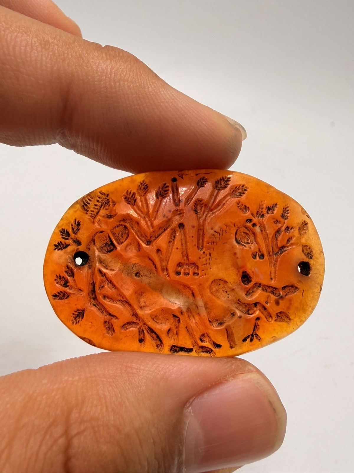 Stunning Rare Emperor Fighting  Roman Old Agate Seal Intaglio Stone Stamp