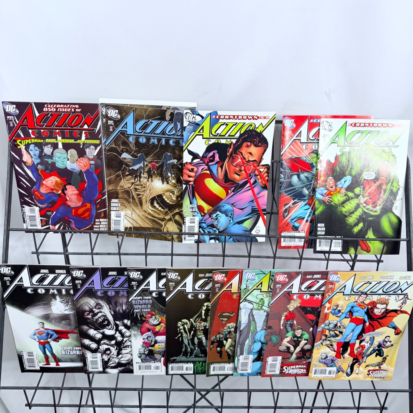 DC Action Comics Superman 850-857 859-863 lot Lot Geoff Johns Gary Frank