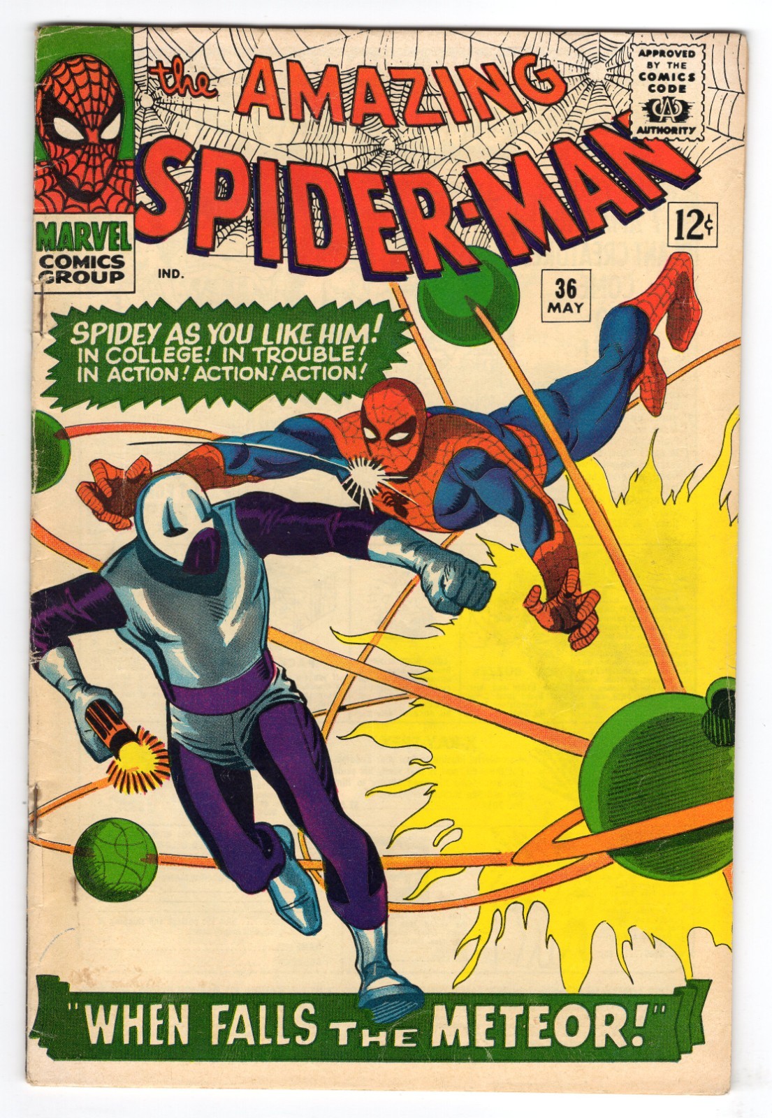 Amazing Spider-Man 36 1966 Marvel Comics VG+ 4.5 1st App Of Looter Gwen Stacy