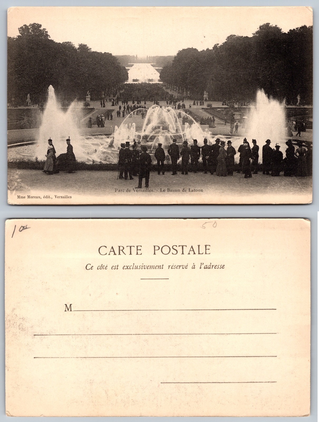 Parc De Versailles Le Bassin De Latone France Postcard