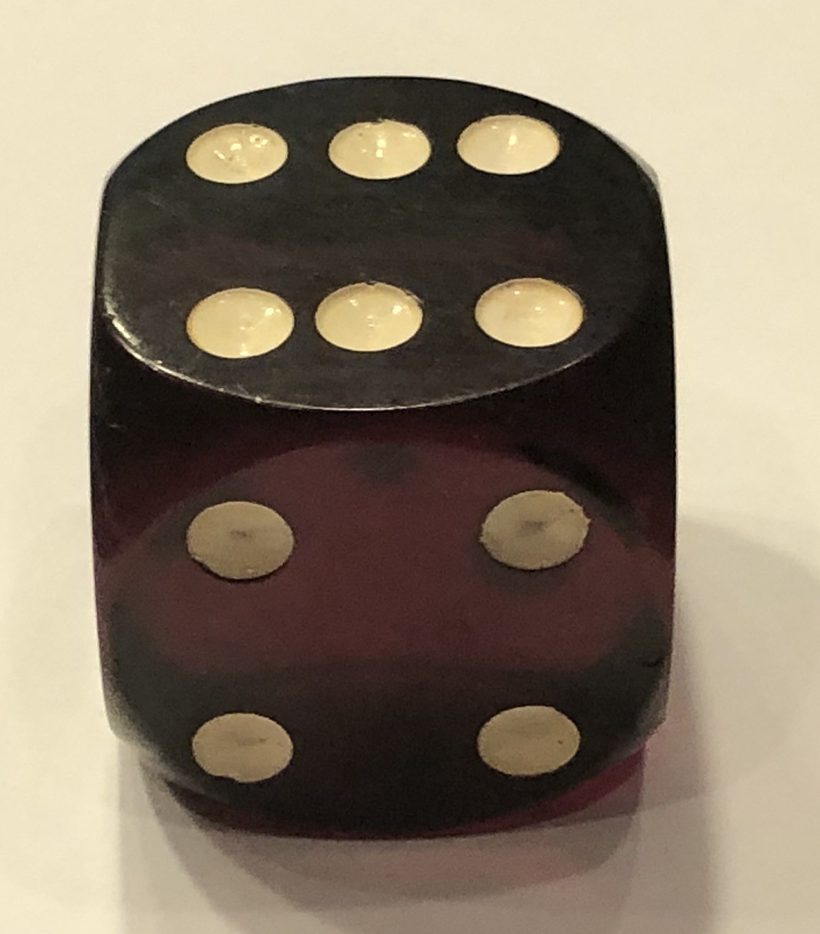 Vintage Cherry Red Bakelite Dice (1.17”-29.74mm-30.8grams)