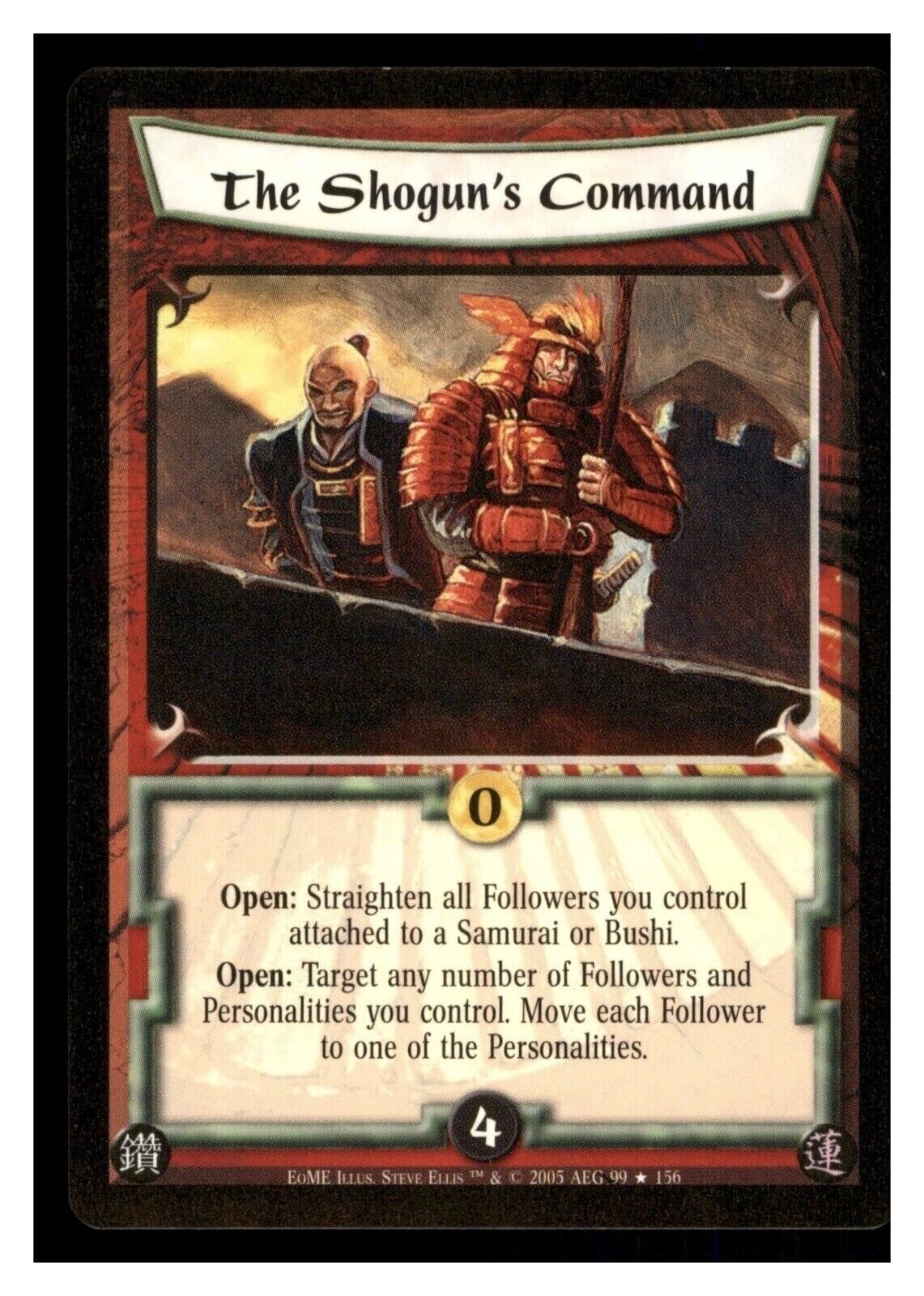 2005 The Shogun's Command 99/156 LO5R Legend of the Five Rings Trading Card Game