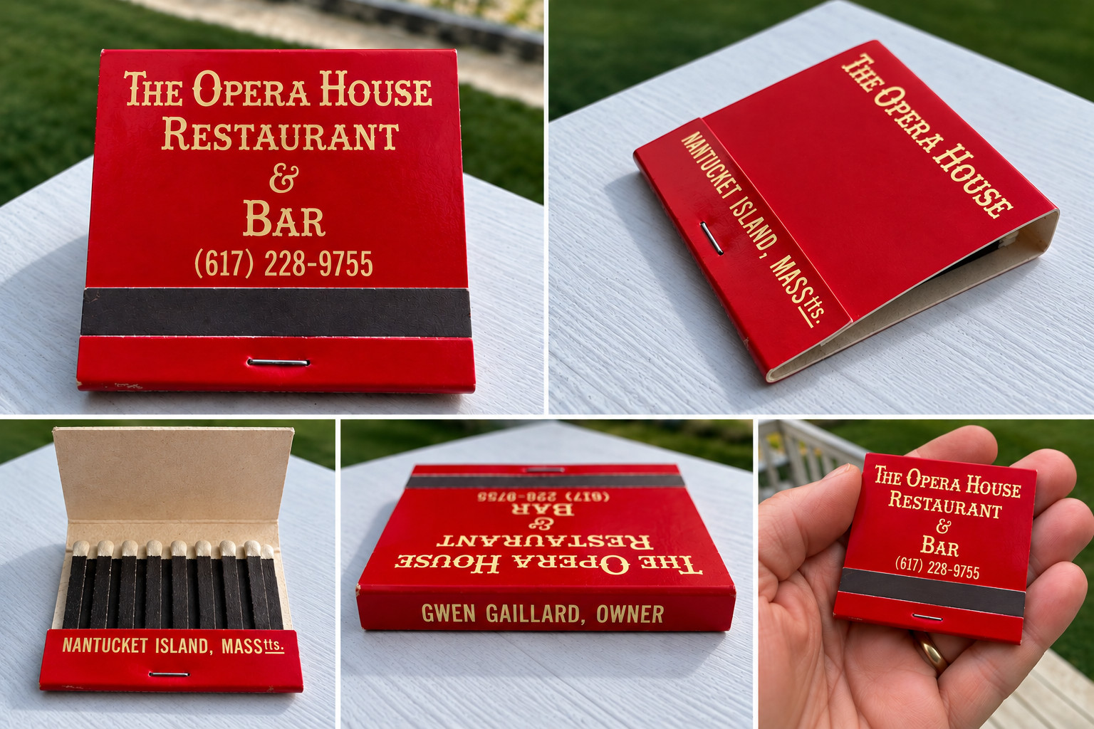 Vintage The Opera House, Restaurant & Bar Matchbook – Nantucket Island, Mass NOS