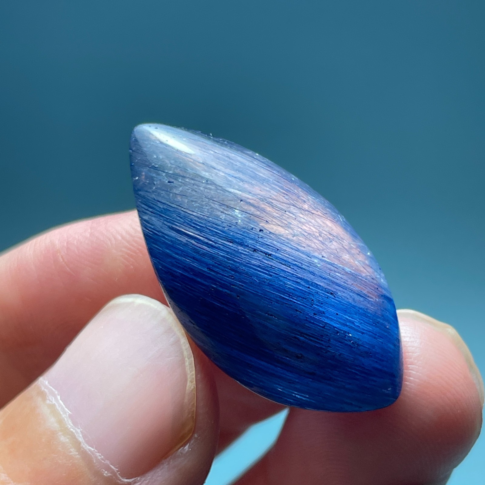 38Ct Natural Clear Beautiful Blue Dumortierite Crystal Quartz Polished Specimen
