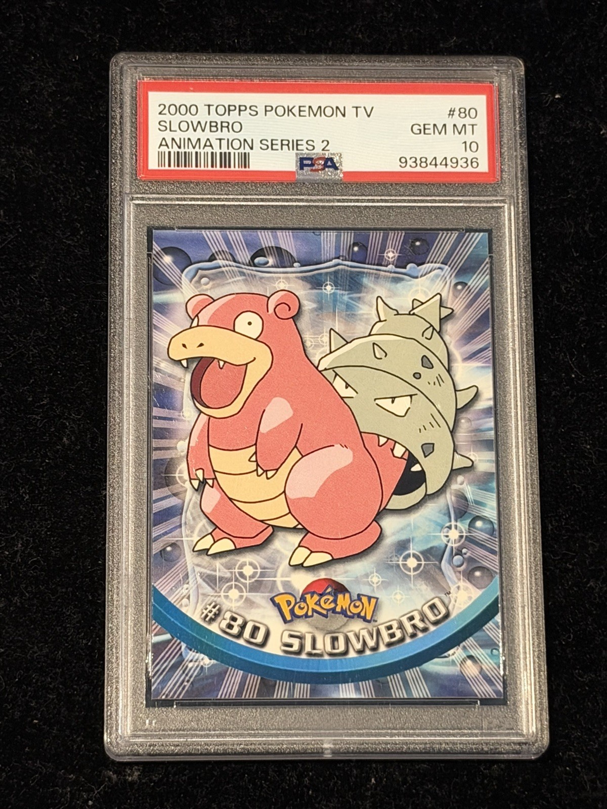 POP 10 2000 Topps Pokemon TV Animation Edition Slowbro #80 PSA 10 GEM MINT
