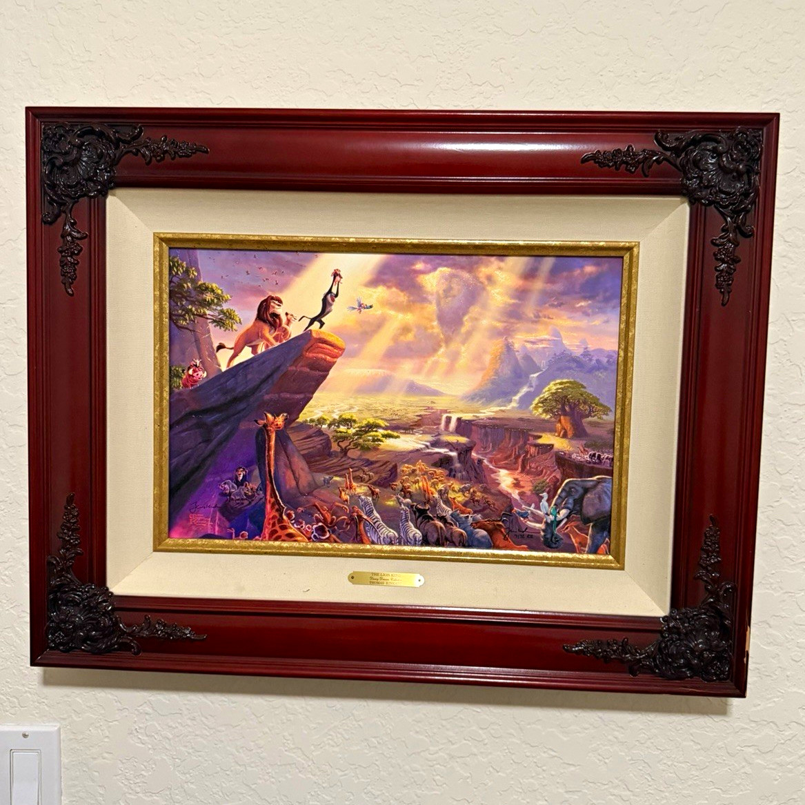 Thomas Kinkade Disney Dreams Collection The Lion King Disney Print 2011