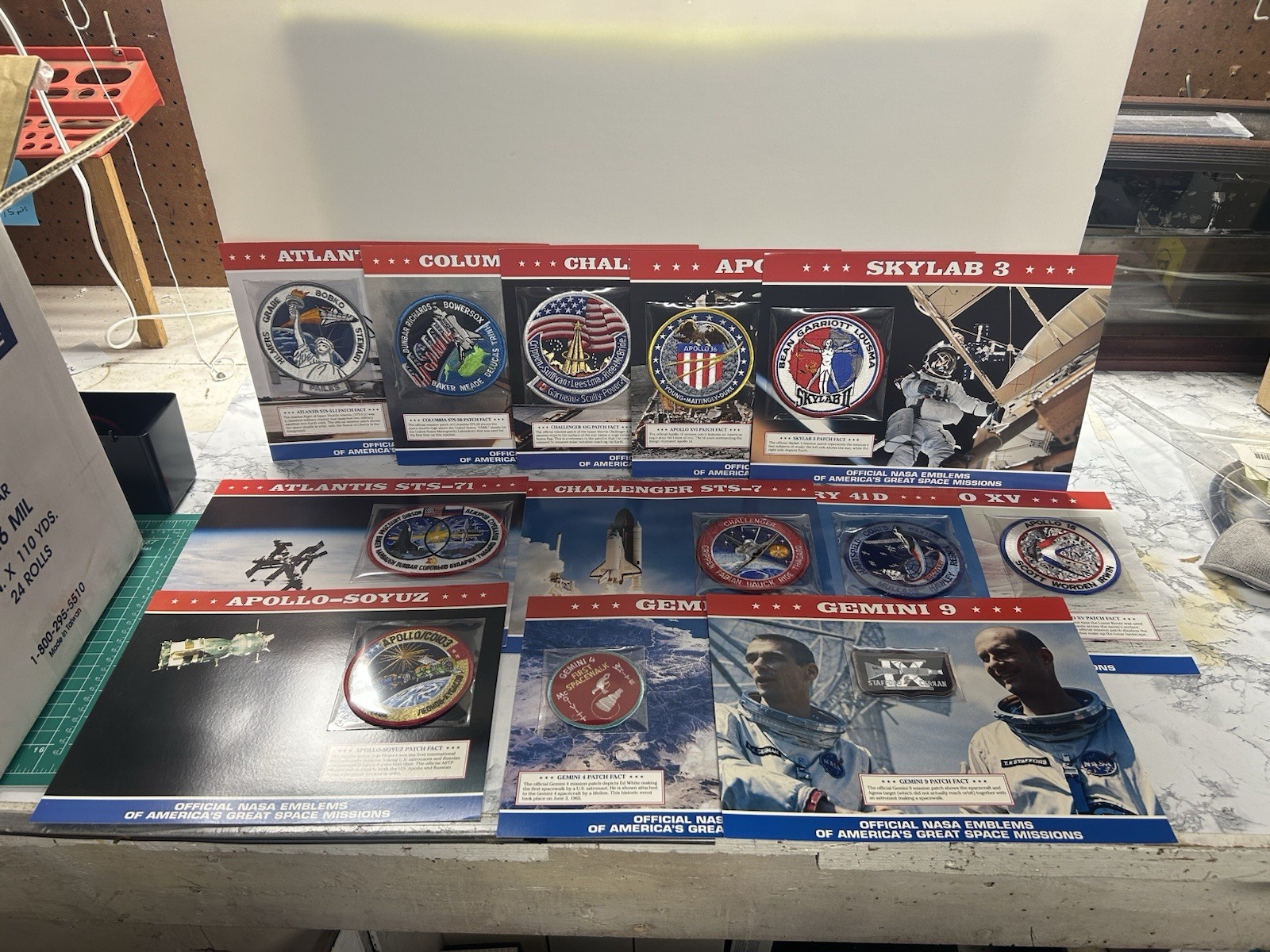 Rare Vintage Official NASA Space Mission Embroidered Patch Collection / Lot 12