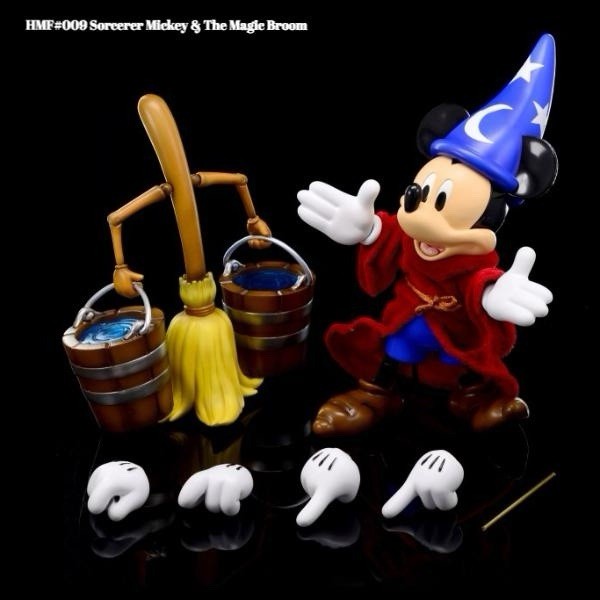 Herocross Disney Sorcerer Mickey and the Magic Broom Hybrid Metal Figuration 009