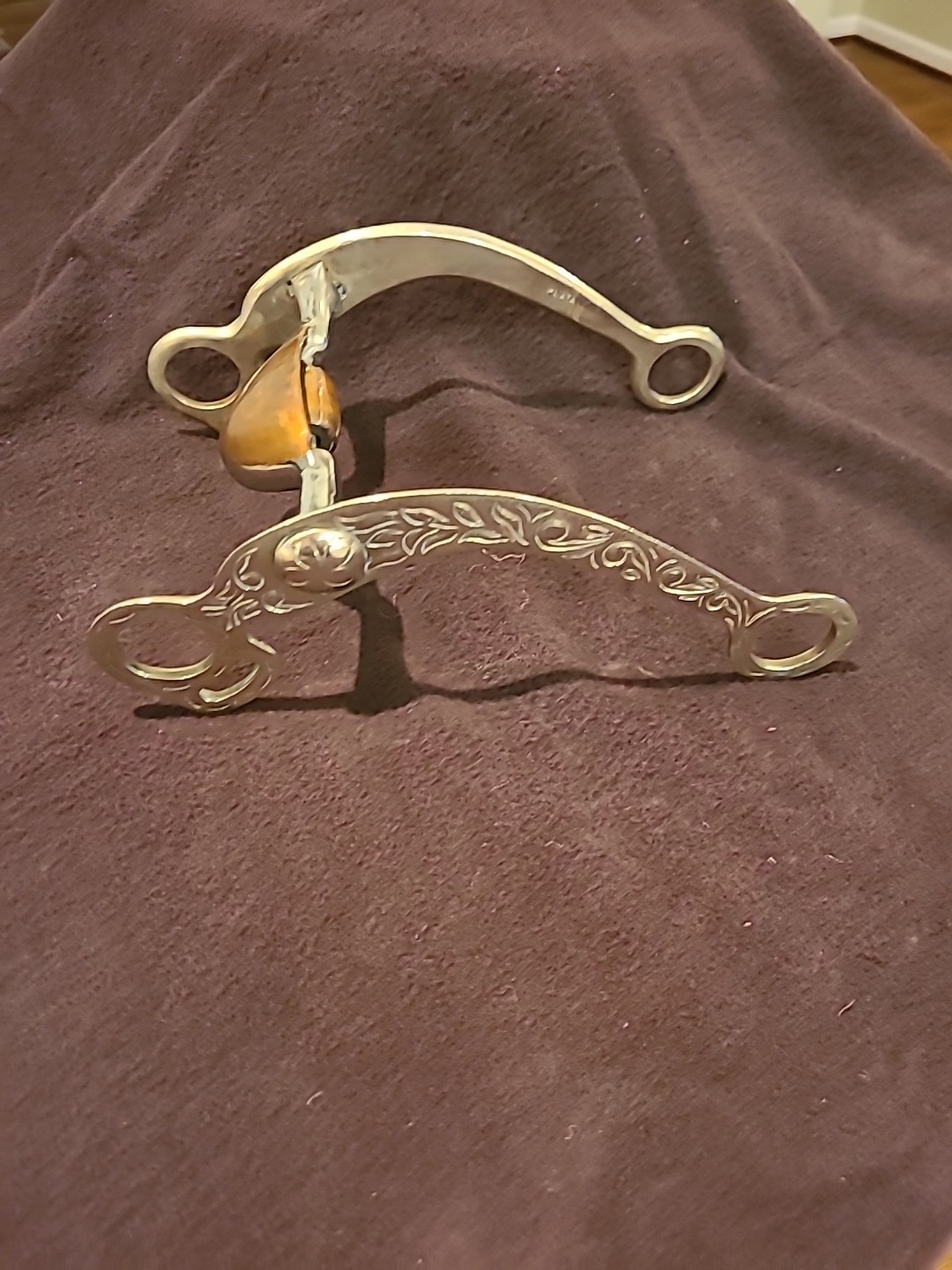 Vintage Plata Bit Sliver Covered Mouth Piece