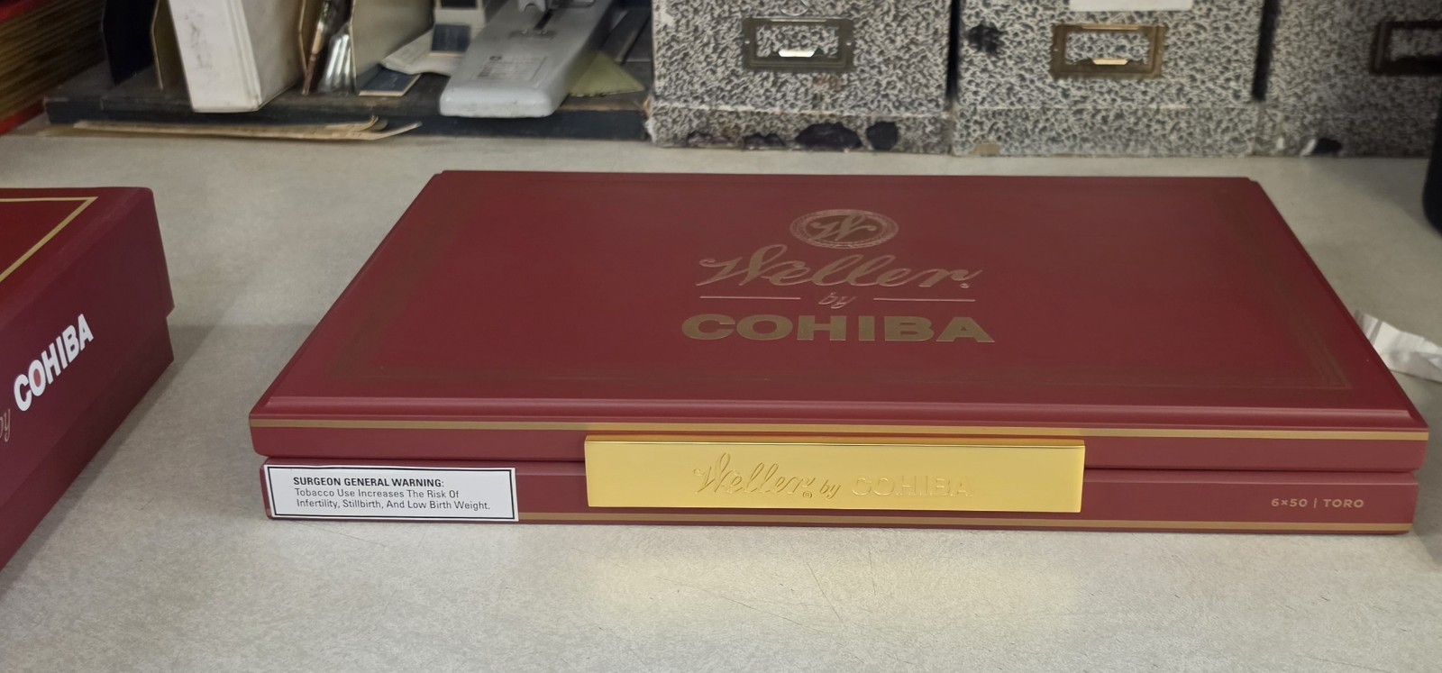 Weller by Cohiba 2025 Limited Edition Toro Empty Wooden Cigar Plus Cover