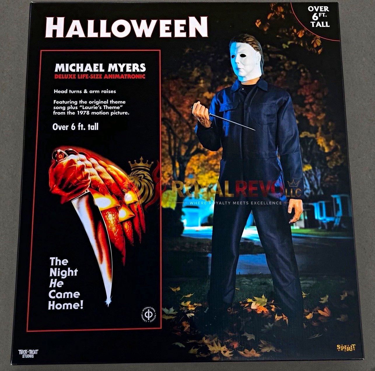 Spirit Halloween Michael Myers Deluxe Life-Size Animatronic Prop 6 ft+ Tall