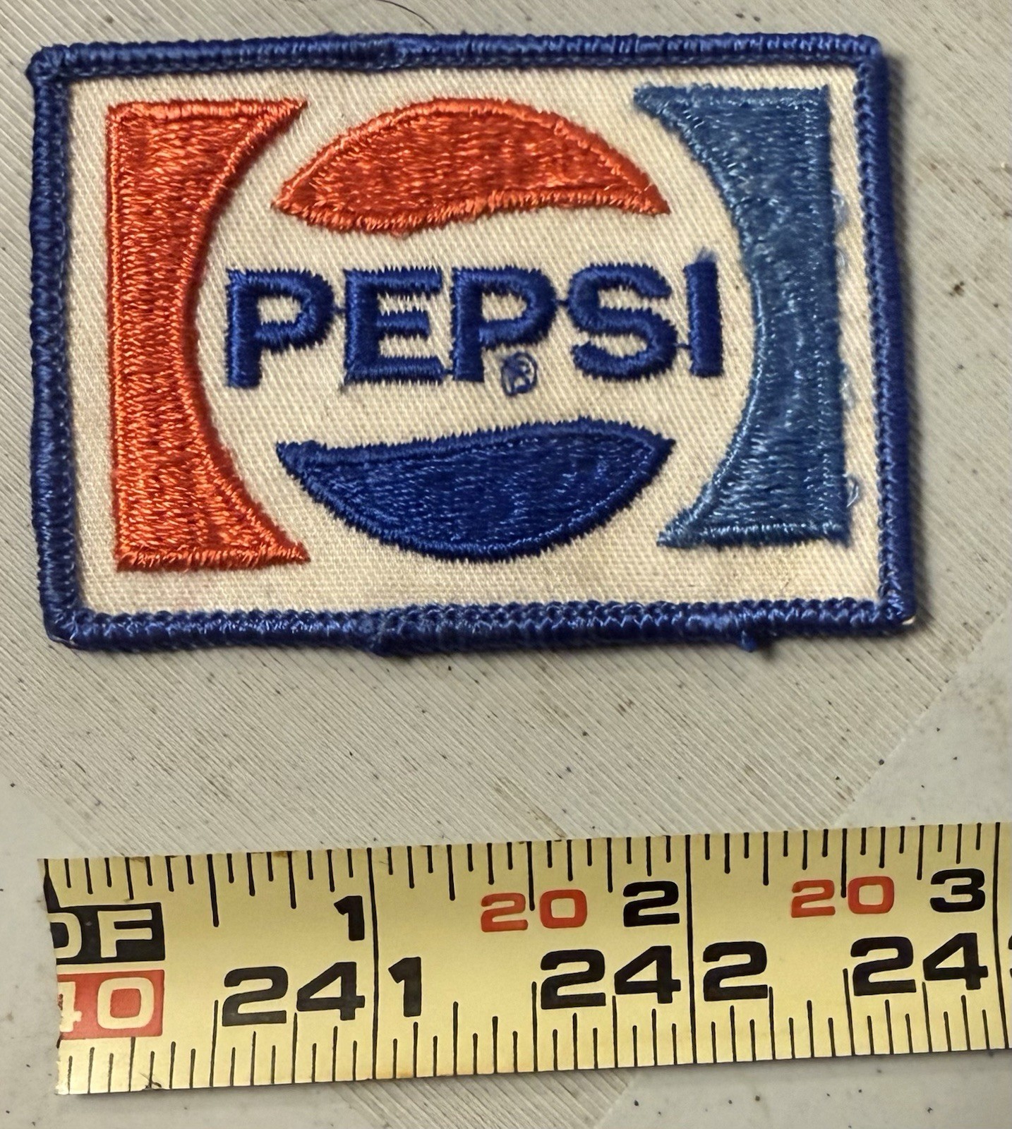 RARE VINTAGE PEPSI COLA PATCH UNUSED ADVERTISING G