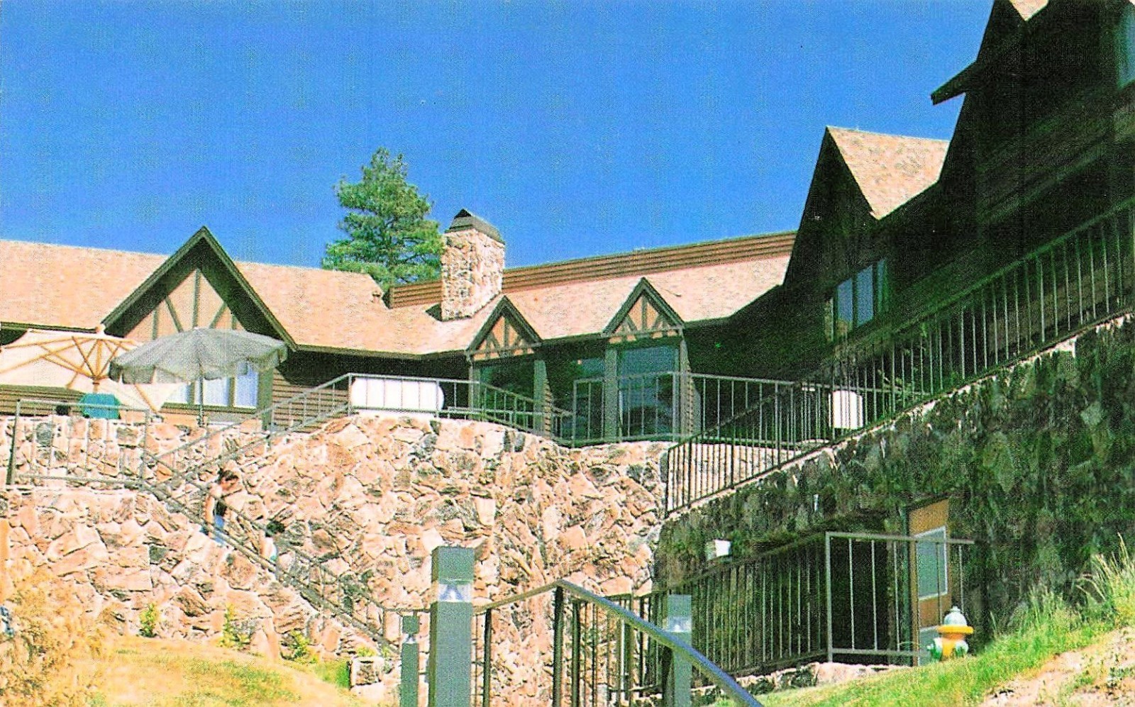 Lake Arrowhead CA California San Bernardino Hilton Hotel Vtg Postcard 12A