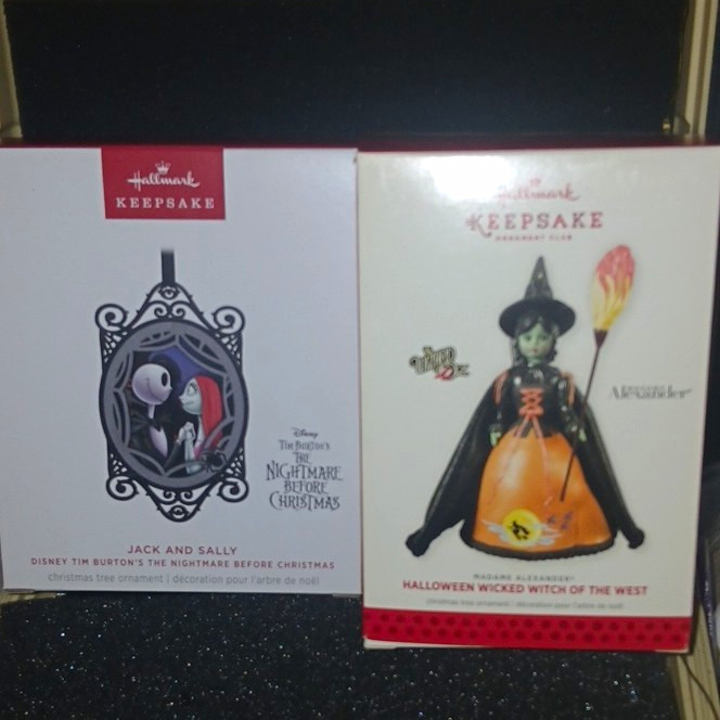 Hallmark Keepsake Disney Ornament Lot (2) Wiz Of OZ 2013 BRAND NEW NBC IS MIB