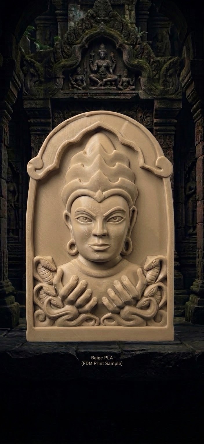 Temple of the Forbidden Eye Queue Prop Adventureland Relief Plaque Desk Decor