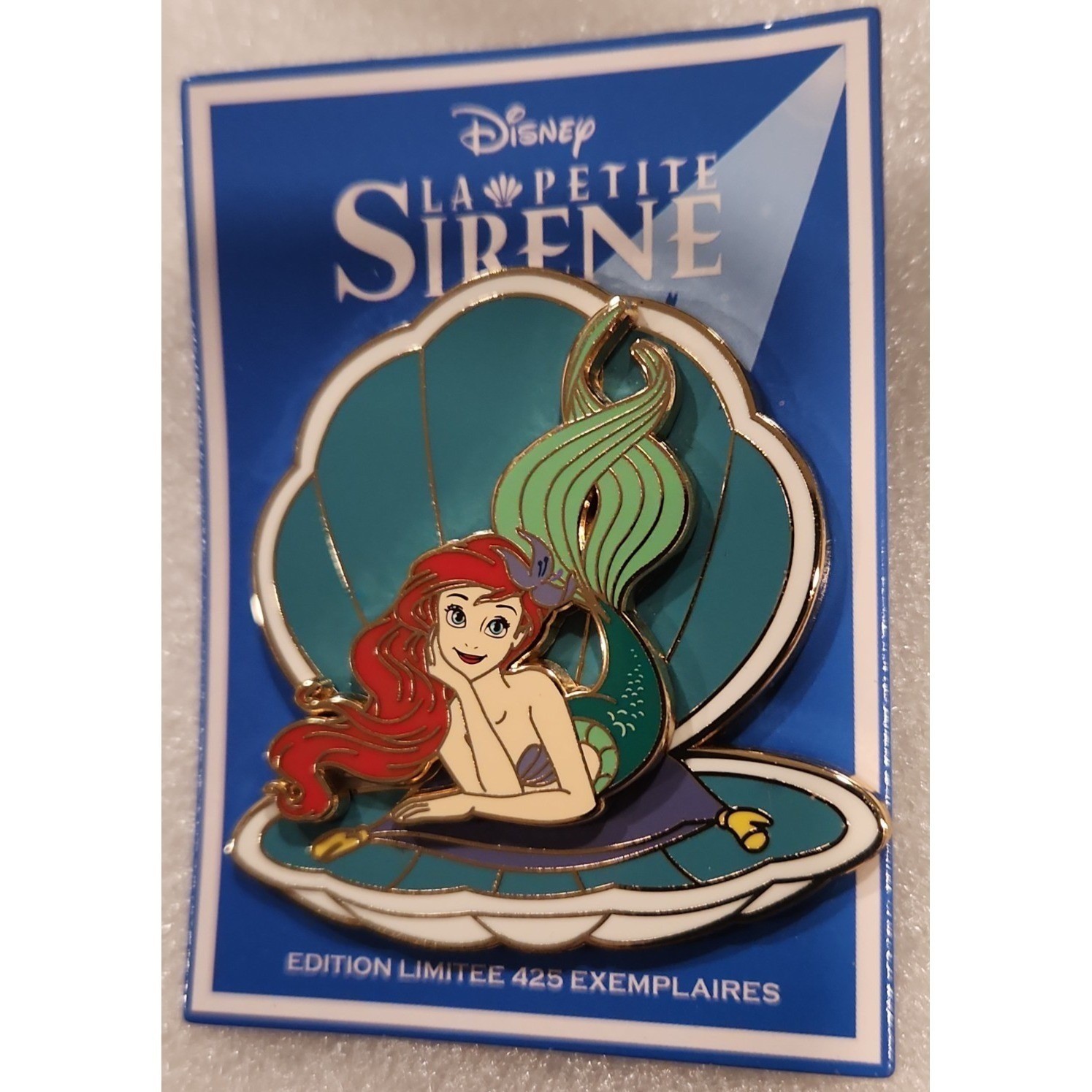Disney Ariel Mermaid Clamshell La Petite Sirene Paris DLP LE 425 Pin 144171 004