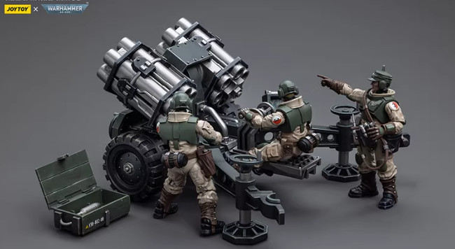 JOYTOY WH40K 1/18 Astra Militarum Ordnance Team (Malleus Rocket Launcher)