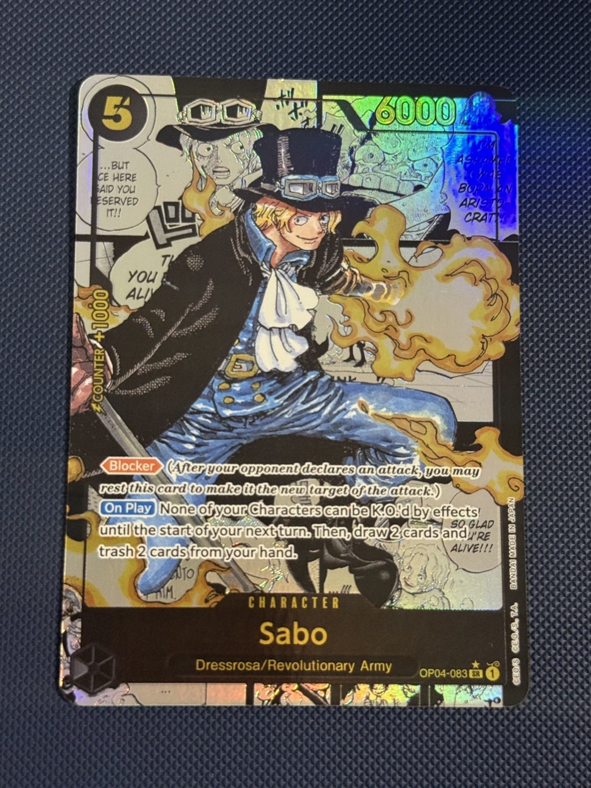 One Piece Card Game Sabo OP04-083 Manga Rare English
