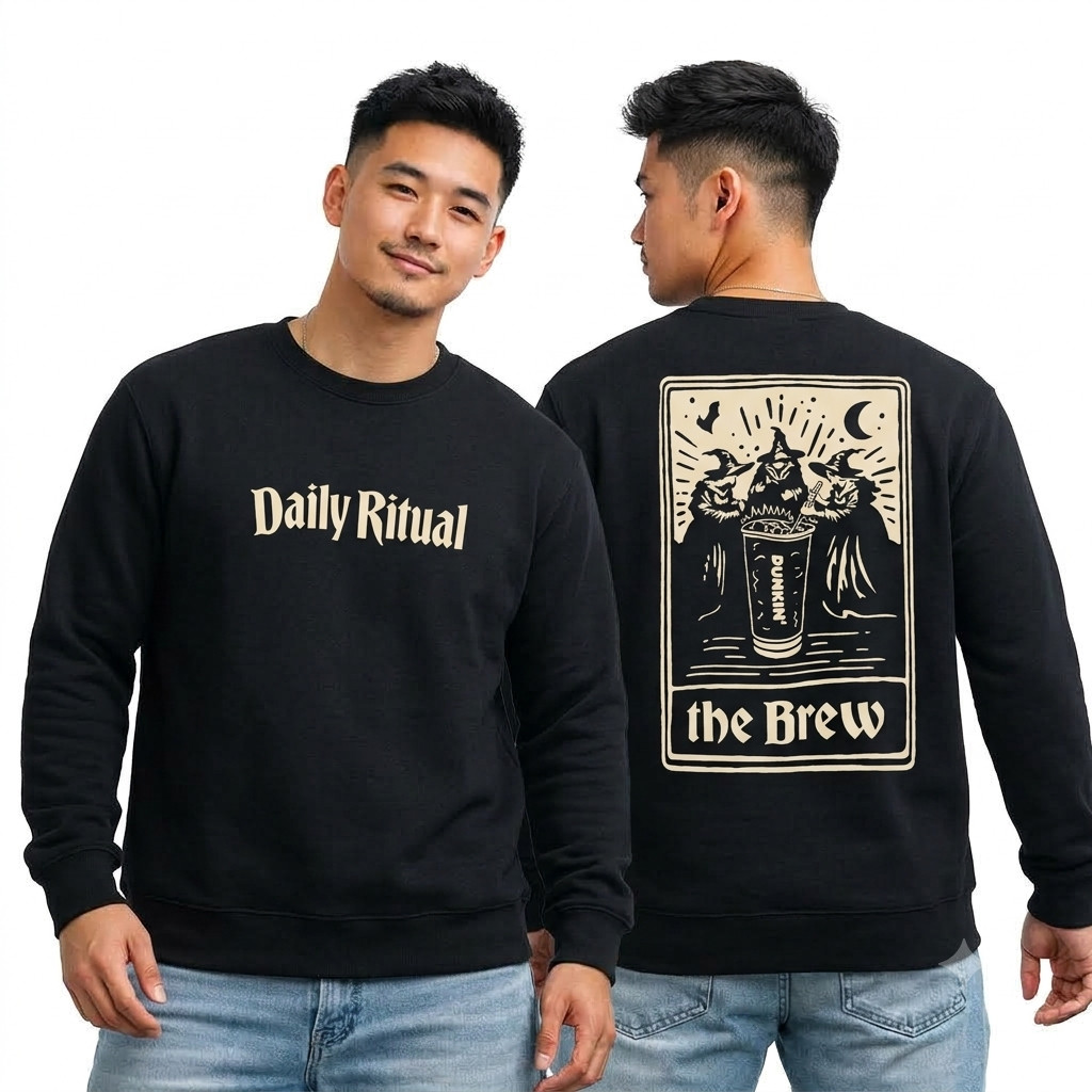 Limited Edition Dunkin Halloween Daily Ritual Brew Sweatshirt 400th Anniversary Limited Edition Dunkin Halloween Daily Ritual Brew Sweatshirt 400th Anniversary