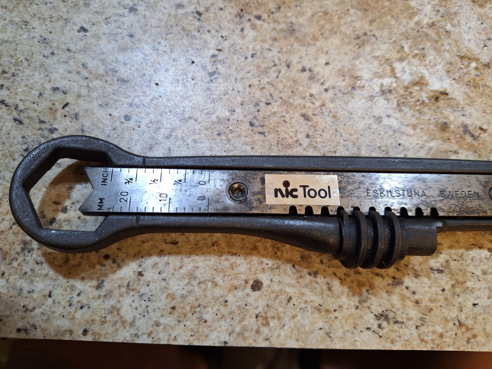 Rare Vintage ESKILSTUNA, Sweden NIC TOOL  Double Ended Adjustable Wrench Rare