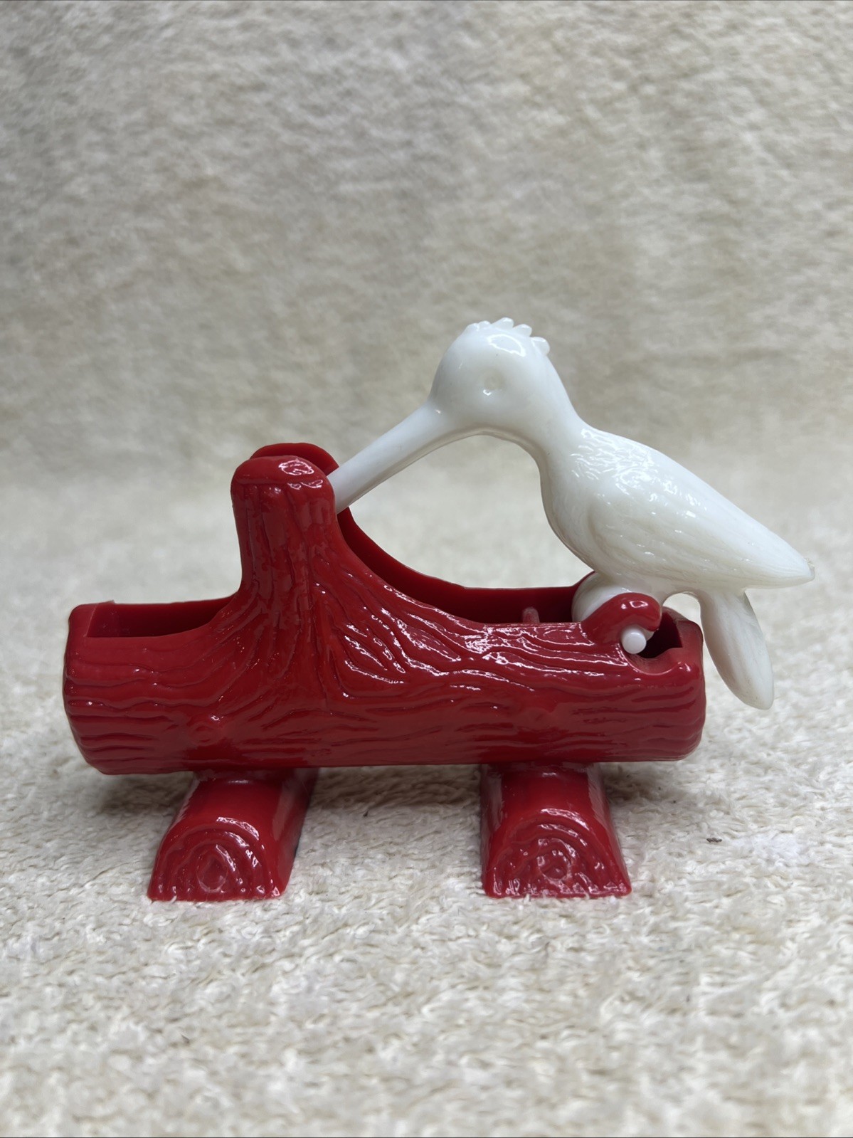 Vintage 1950s Plastic Woodpecker Bird Toothpick Dispenser Nice