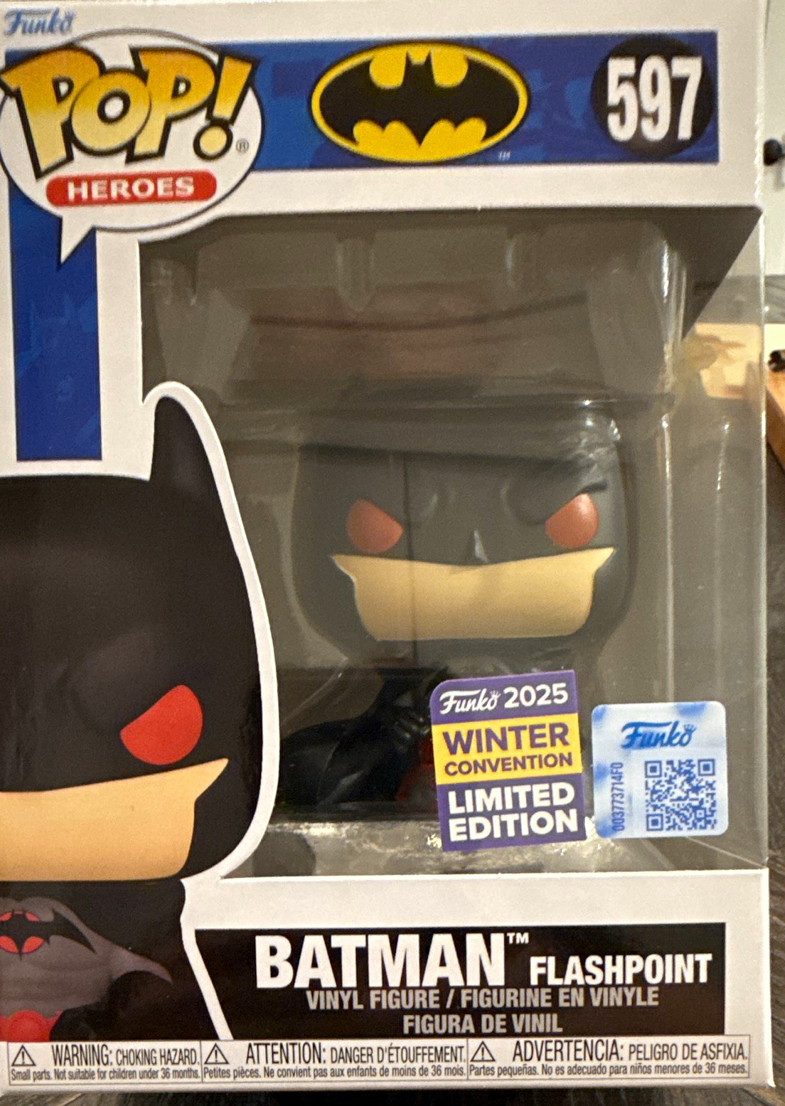Funko Pop Heroes Batman Flashpoint #597 Winter Convention 2025 Vinyl Figurine