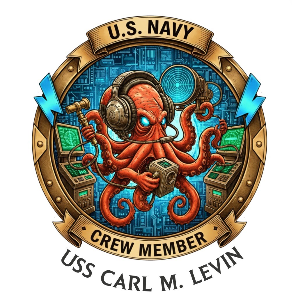 USS Carl M. Levin Crew Member DDG Navy Gift USN Veteran Pride 4