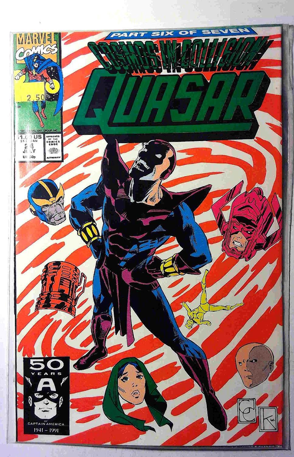 Quasar #24 (1991) Marvel Comics 1st Print Comic Book