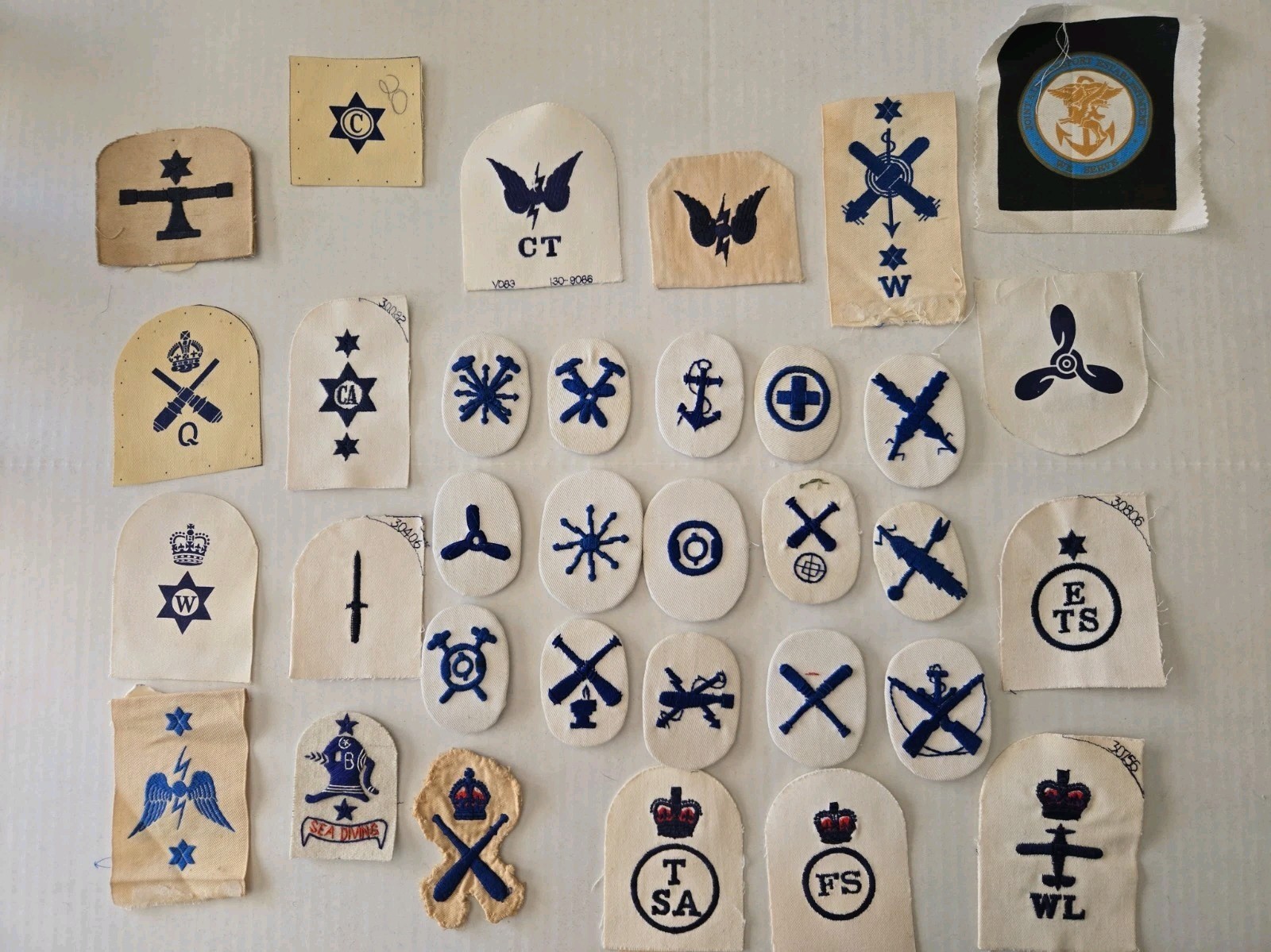 Vintage British Royal Navy Rates Patches Lot 3