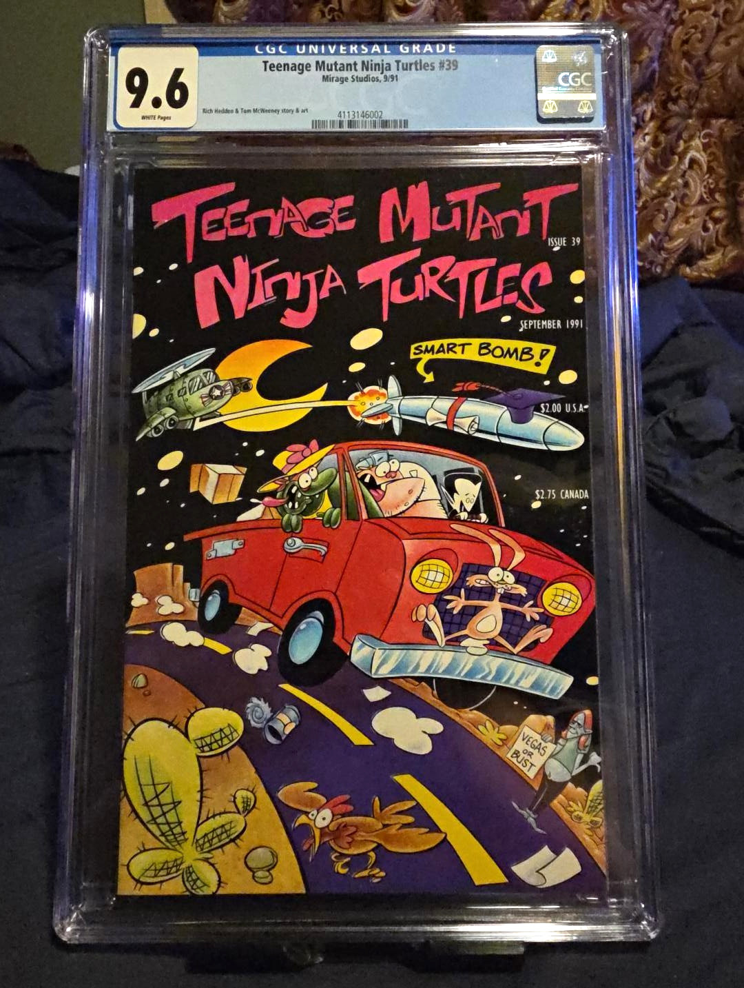 Mirage Studios Teenage Mutant Ninja Turtles #39 (1991) CGC 9.6 Hedden
