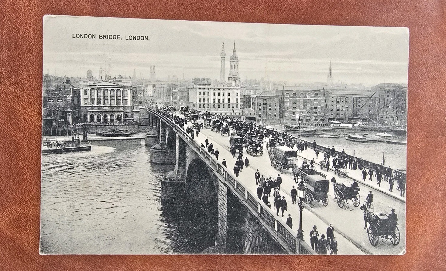 Vintage Postcard London Bridge Samuels Ltd