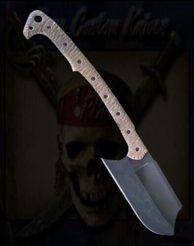 CUSTOM HANDMADE 1095 Carbon Steel blade HELLBOY II PURGATORY SPEAR KNIFE+SHEATH